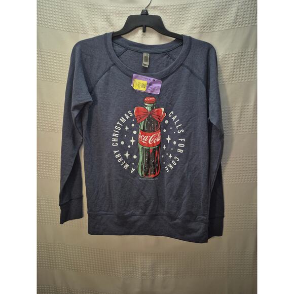 Instant Message womens size large gray Coca Cola sweater 7187 - Picture 1 of 7